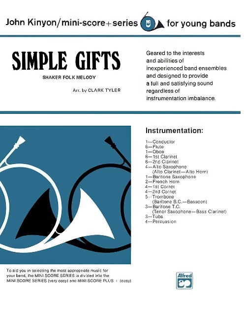 Simple Gifts (Concert Band - Score and Parts)