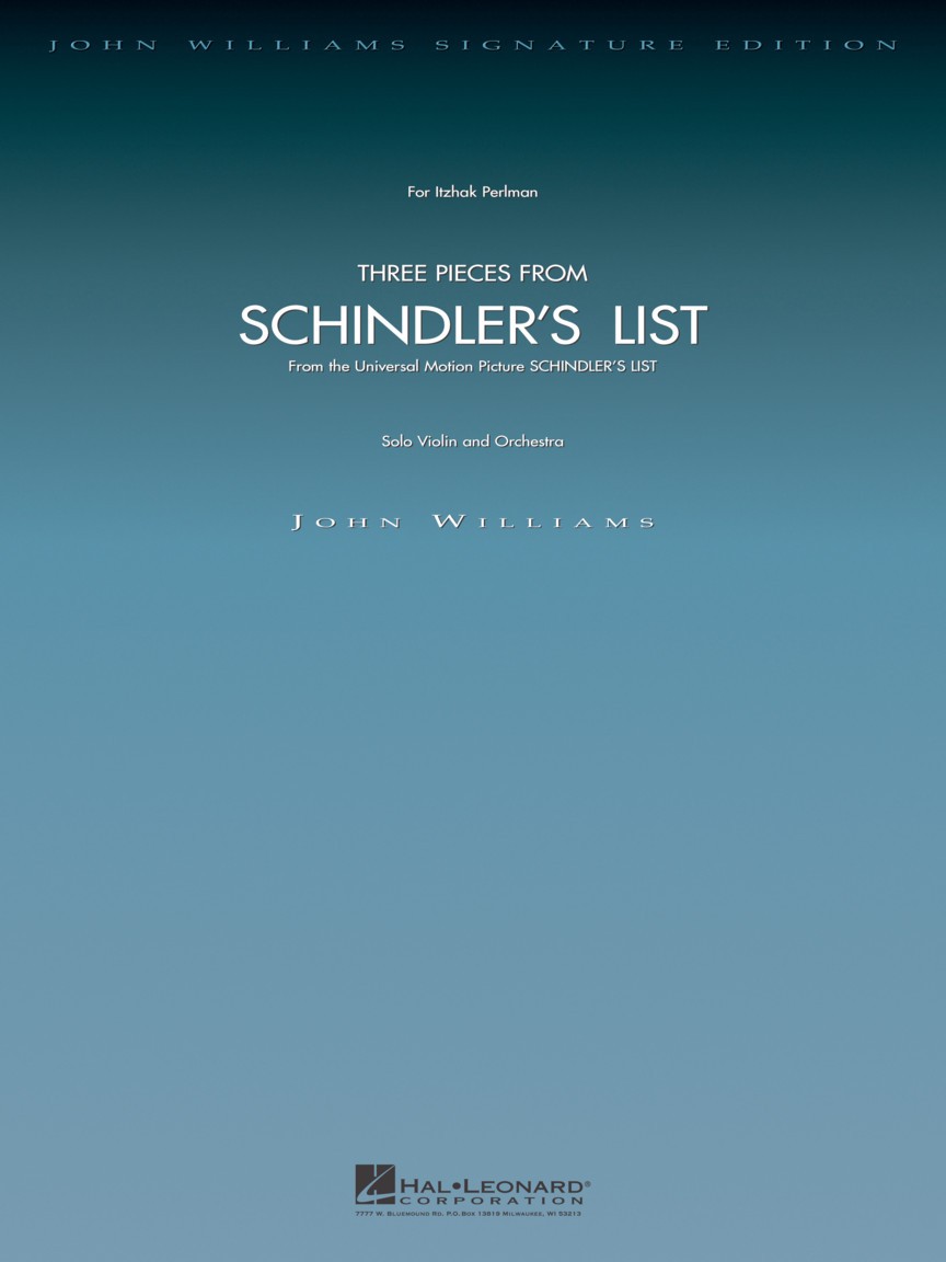 SCHINDLER'S LIST (Three Pieces from) (Deluxe score)
