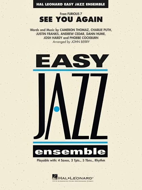 See You Again (from Furious 7) (Jazz Ensemble - Score and Parts)