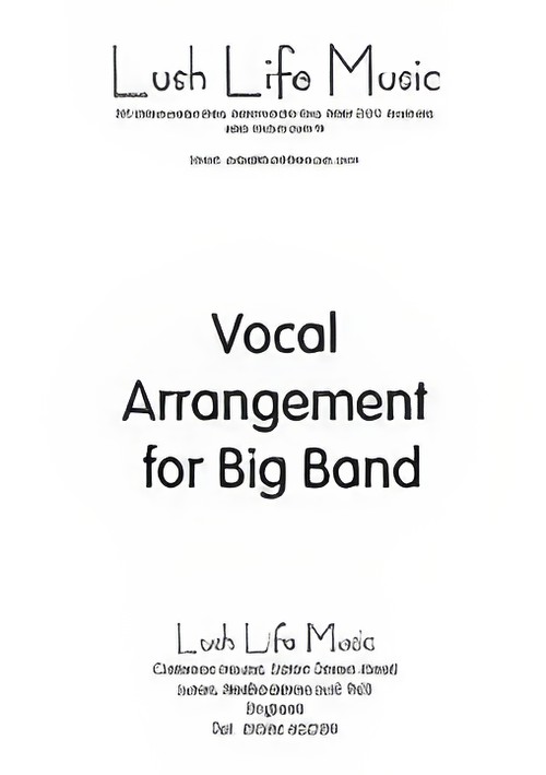 Let There Be Love (Vocal Solo with Jazz Ensemble - Score and Parts)