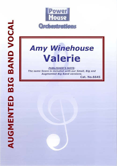 Valerie (Vocal Solo with Augmented Big Band - Score and Parts)