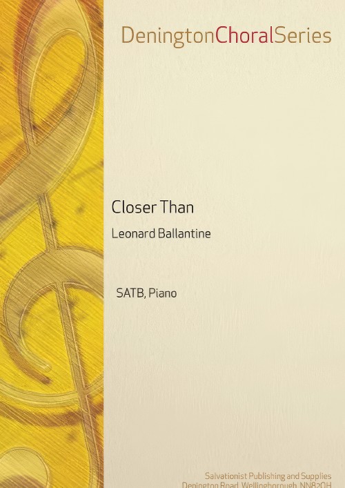 Closer Than (SATB, Piano)