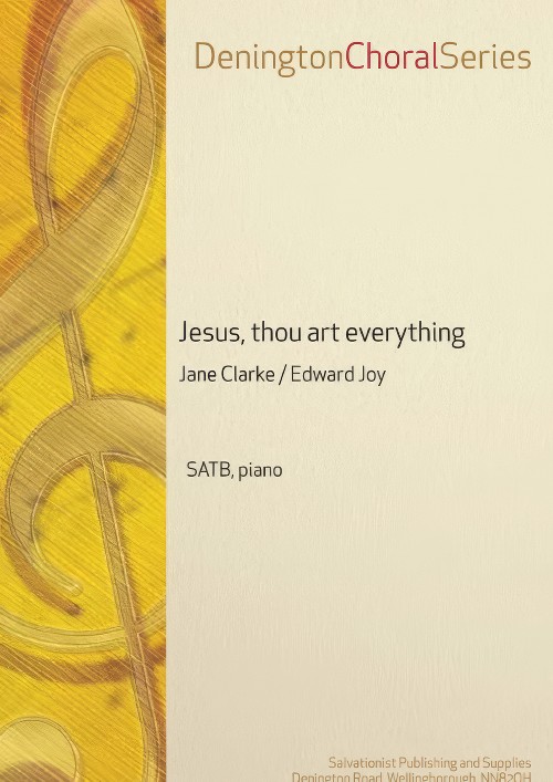 Jesus, thou art everything (SATB, Piano)