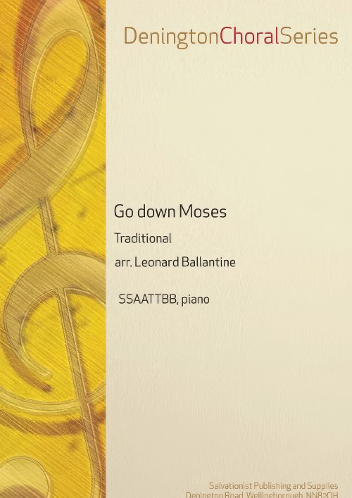 Go down Moses (SSAATTBB, Piano)