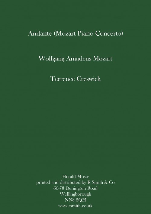 Andante (from Piano Concerto in C Major) (Concert Band - Score and Parts)