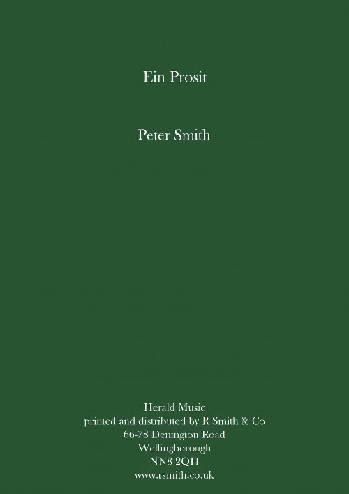 Ein Prosit (Concert Band - Score and Parts)