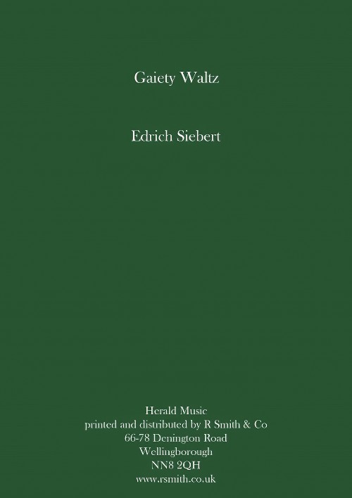 The Gaiety Waltz (Concert Band - Score and Parts)