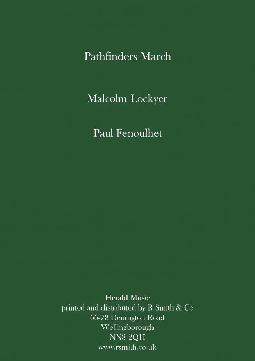 Pathfinders March (Concert Band - Score and Parts)