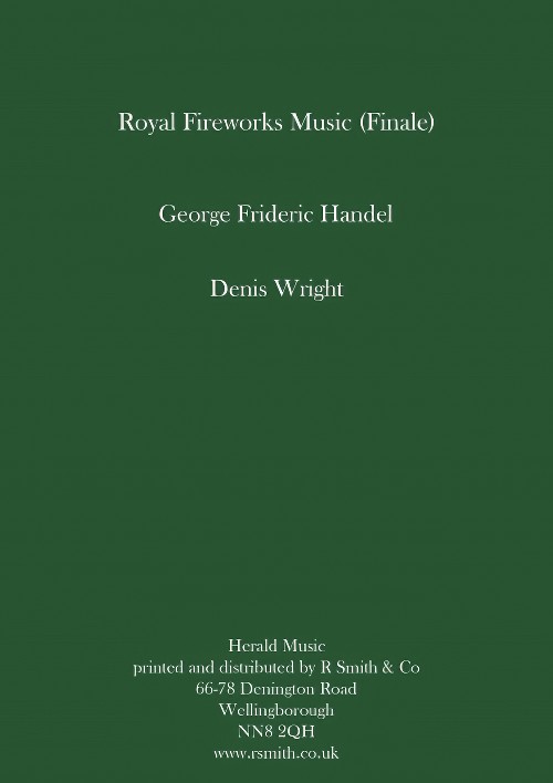 The Royal Fireworks Music, Finale from (Concert Band - Score and Parts)