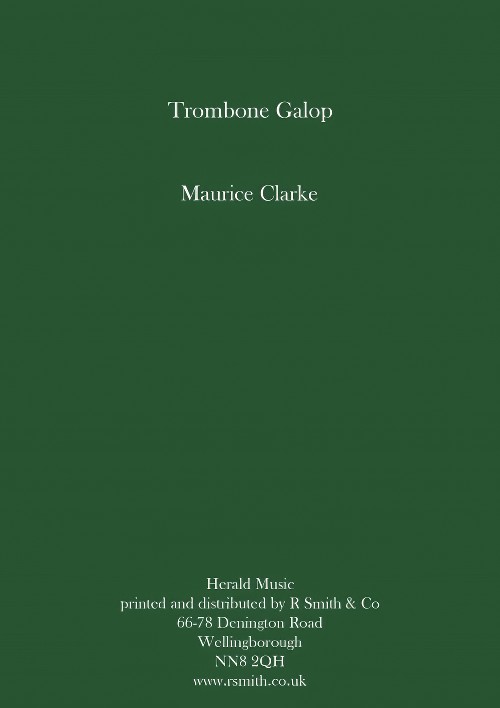 Trombone Galop (Trombone Trio with Brass Band - Score and Parts)