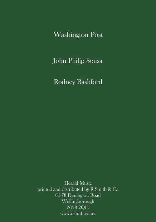 Washington Post (Concert Band - Score and Parts)