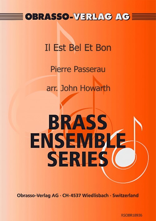 Il Est Bel Et Bon (Trumpet Quartet - Score and Parts)
