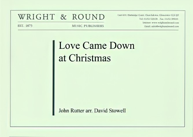 Love Came Down at Christmas (Brass Band - Score and Parts)