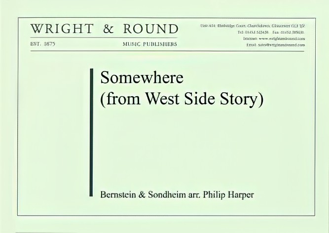 Somewhere (from West Side Story) (Brass Band - Score and Parts)