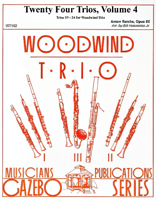 Twenty Four Trios Volume 4 (No. 19-24) Op. 82 (Woodwind Trio - Score and Parts)