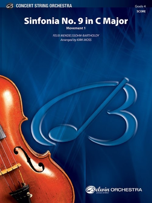 Sinfonia No. 9 in C Major, Movement 1 (String Orchestra - Score and Parts)