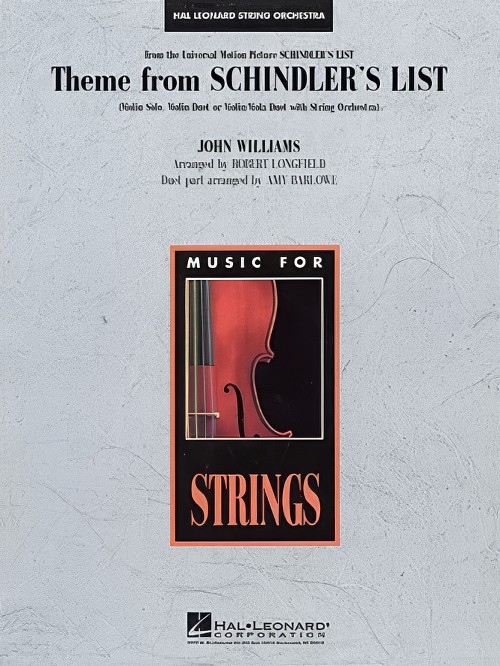 Schindler's List, Theme from (Violin Solo or Duet with String Orchestra - Score and Parts)