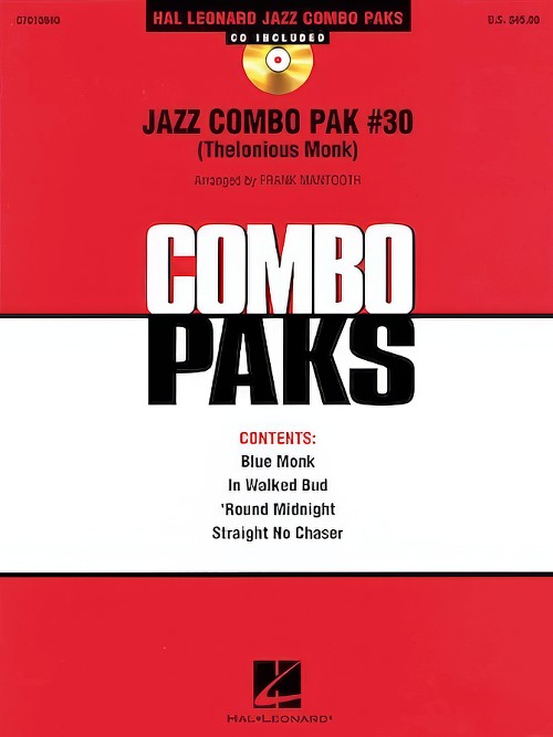 Jazz Combo Pak No.30 (Thelonious Monk) (Jazz Combo - Score and Parts)