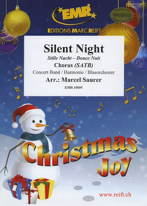 SILENT NIGHT (SATB Chorus with Intermediate Concert Band)