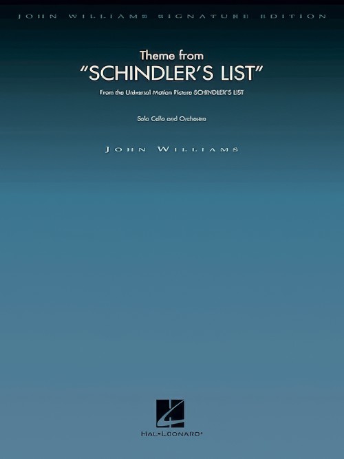 Schindler's List, Theme from (John Williams Cello Solo with Full Orchestra - Score only)