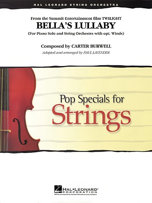 Bella's Lullaby (from Twilight) (Piano Solo with String Orchestra - Score and Parts)