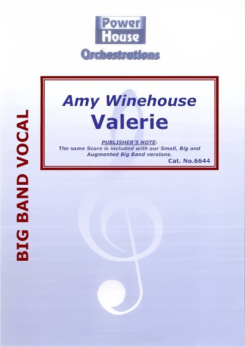Valerie (Vocal Solo with Big Band - Score and Parts)