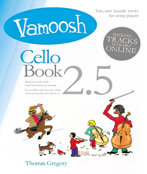 Vamoosh Cello Book 2.5 (Cello Book with Online Audio Accompaniment)