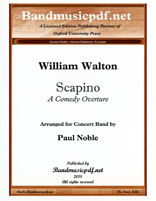 Scapino (A Comedy Overture) (Concert Band - Score and Parts)