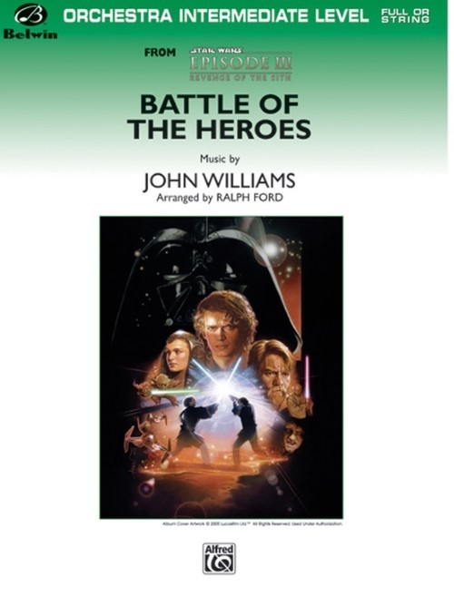 Battle of the Heroes (from Star Wars: Episode III) (Full or String Orchestra - Score and Parts)