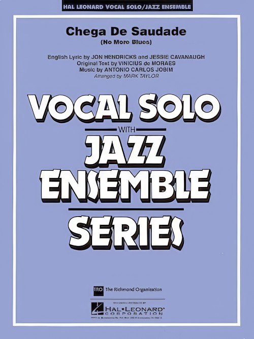 Chega de Saudade (No More Blues) (Vocal Solo with Jazz Ensemble - Score and Parts)