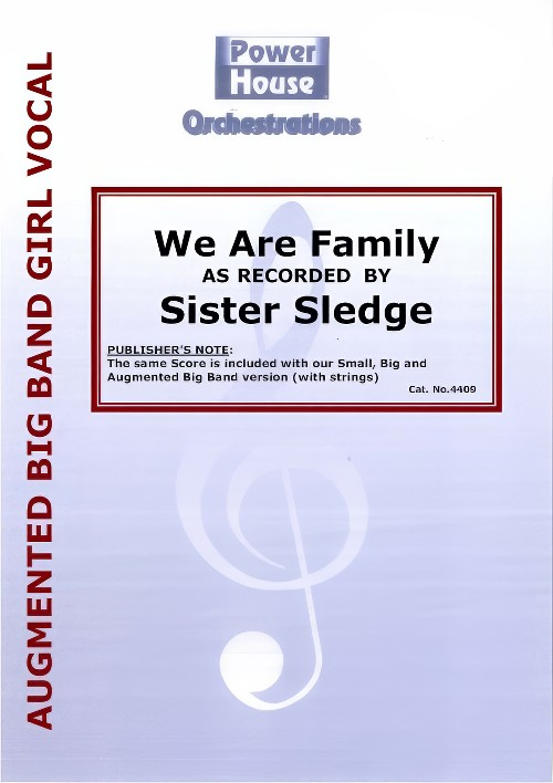 We Are Family (Vocal Solo with Augmented Big Band - Score and Parts)