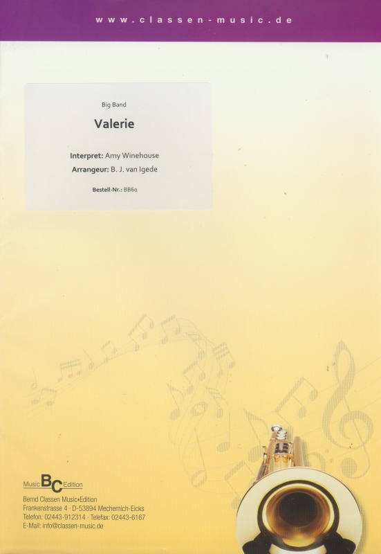 VALERIE (Jazz Ensemble/Vocal Solo)