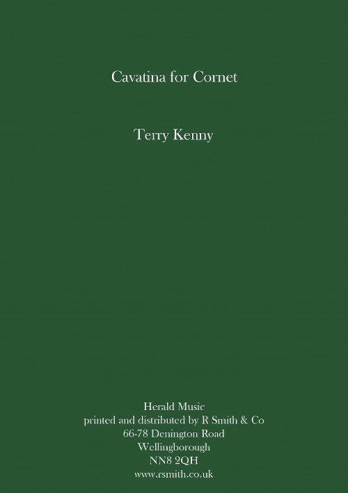 Cavatina for Cornet (Trumpet Solo with Concert Band - Score and Parts)